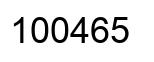 Number 100465 black image
