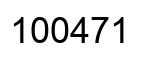 Number 100471 black image