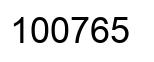 Número 100765 imagen negro