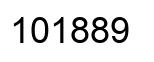 Number 101889 black image