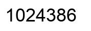 Número 1024386 imagen negro