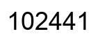 Número 102441 imagen negro