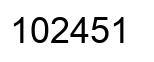 Número 102451 imagen negro
