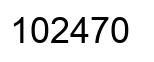 Número 102470 imagen negro