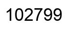 Number 102799 black image