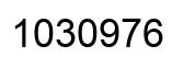 Number 1030976 black image