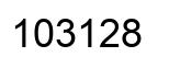 Number 103128 black image