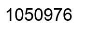 Number 1050976 black image