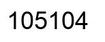 Number 105104 black image