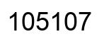 Number 105107 black image