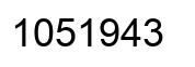 Número 1051943 imagen negro