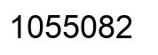 Number 1055082 black image