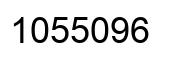 Number 1055096 black image