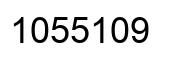 Number 1055109 black image
