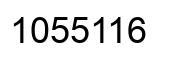 Number 1055116 black image