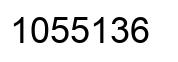 Number 1055136 black image