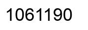 Number 1061190 black image