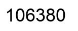 Number 106380 black image