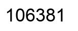 Number 106381 black image