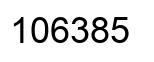 Number 106385 black image