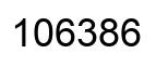 Number 106386 black image