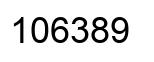 Number 106389 black image