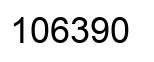 Number 106390 black image