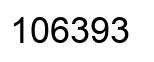Number 106393 black image