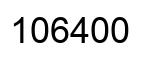 Number 106400 black image