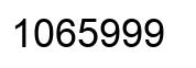 Número 1065999 imagen negro