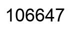 Número 106647 imagen negro