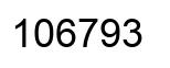 Número 106793 imagen negro