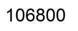 Number 106800 black image