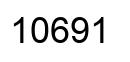 Number 10691 black image