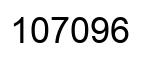 Number 107096 black image