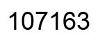 Number 107163 black image