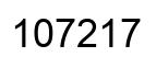 Número 107217 imagen negro