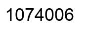 Number 1074006 black image