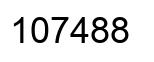 Number 107488 black image