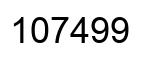 Number 107499 black image