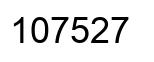 Number 107527 black image