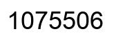Number 1075506 black image