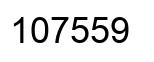 Number 107559 black image