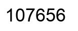 Number 107656 black image