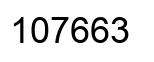 Number 107663 black image