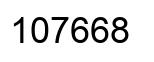 Number 107668 black image