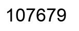 Number 107679 black image