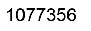 Number 1077356 black image