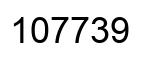 Number 107739 black image