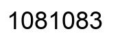 Number 1081083 black image